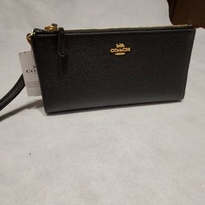 COACH DOUBLE ZIP WALLET